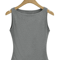 Womens Double Layer Boat Neck Tank Soft Slinky Sleeveless Top 4