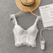 French Chic Lace Corset Camisole Sheer Backless Spaghetti Strap Top 2