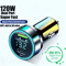 120W Dual Port Type C Car Charger Mini Fast Charging Adapter 0