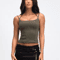 Womens Shoulder Bared Slim Fit Top Double Rope Strap Vest 7