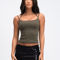 Womens Shoulder Bared Slim Fit Top Double Rope Strap Vest 7