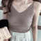 Korean Style V Neck Knit Cami Elastic Suspender Summer Tank 2