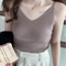 Korean Style V Neck Knit Cami Elastic Suspender Summer Tank 2
