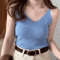Korean Style V Neck Knit Cami Elastic Suspender Summer Tank 3