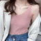 Korean Style V Neck Knit Cami Elastic Suspender Summer Tank 7
