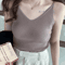 Korean Style V Neck Knit Cami Elastic Suspender Summer Tank 8