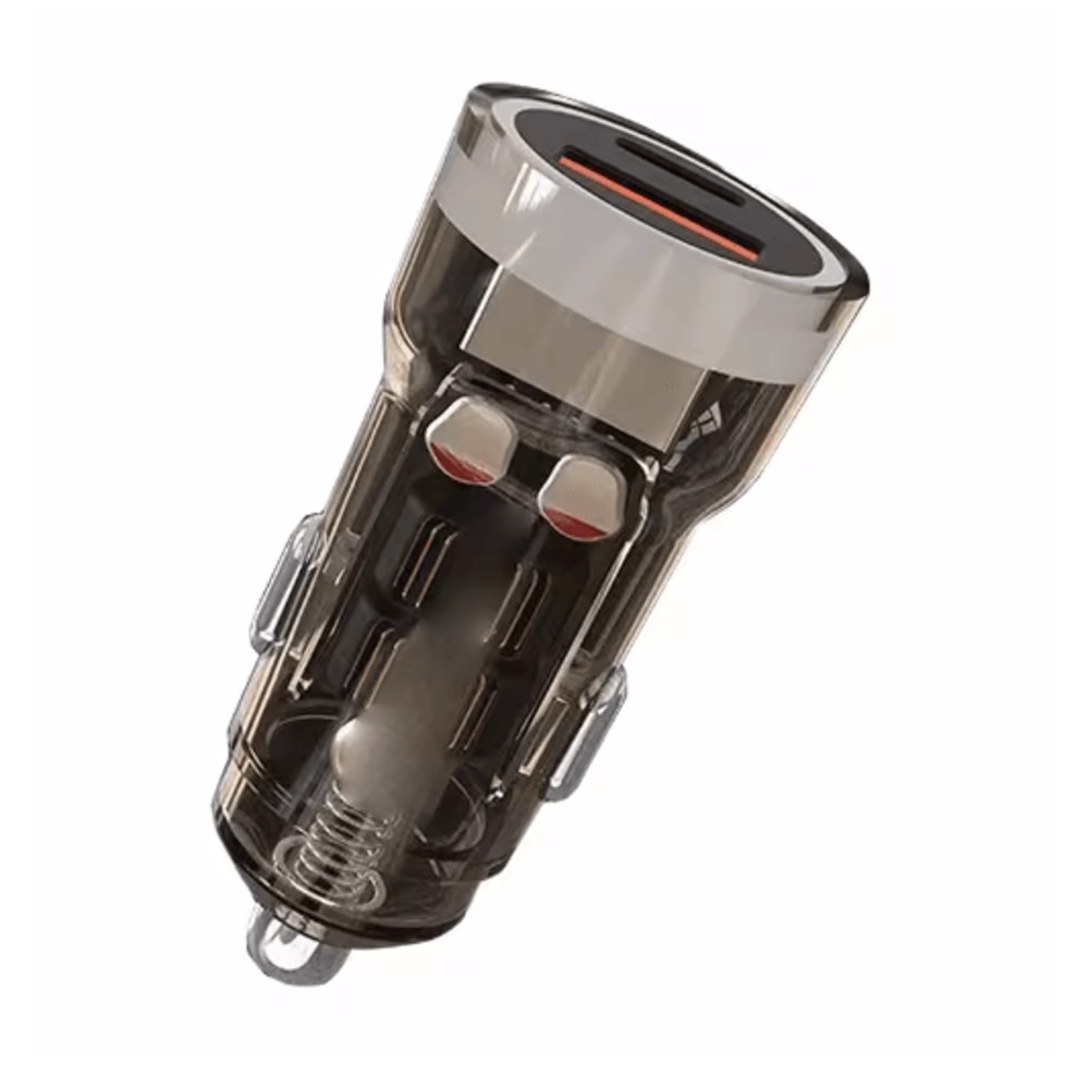 Transparent 30W PD USB C Car Charger Super Fast Type C Adapter 1