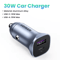 UGREEN 24W Dual Port Car Charger Fast Car Charger With QC 40 USBC Fast Charging For IPhone Samsun 2