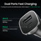 UGREEN 24W Dual Port Car Charger Fast Car Charger With QC 40 USBC Fast Charging For IPhone Samsun 7