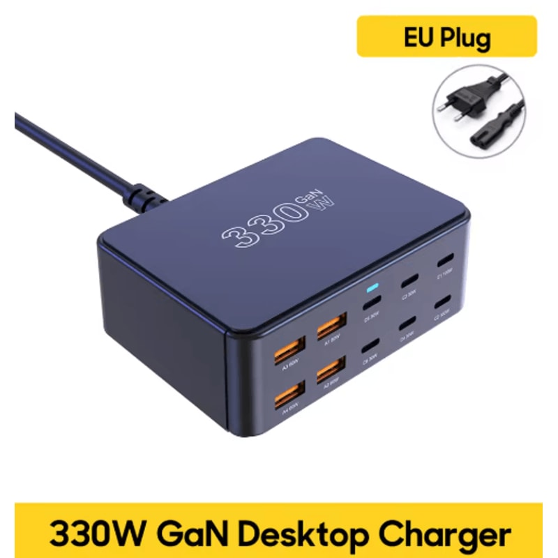800W GaN USBC Multiport Charging Station With 100W PD Fast Charging 9