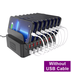 150w 16 port usb-c fast charging station stand for phones and tablets