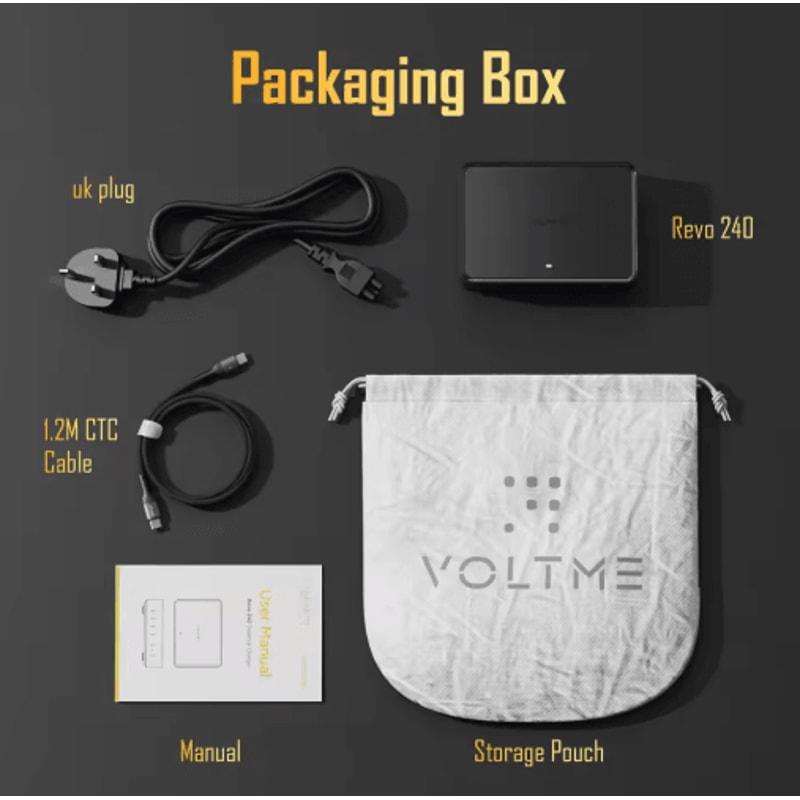 VOLTME 240W GaN USBC 6 Port Desktop Charging Station With PD31 And QC5 1