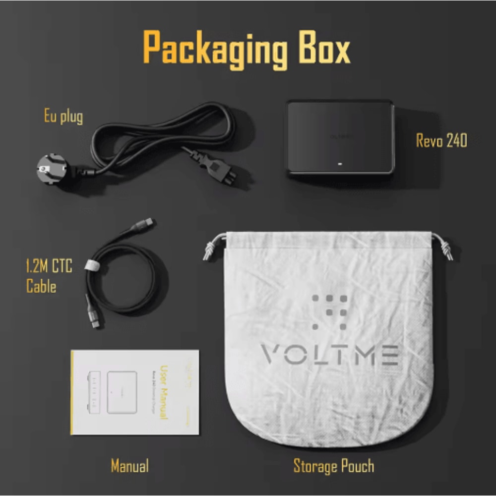 VOLTME 240W GaN USBC 6 Port Desktop Charging Station With PD31 And QC5 5