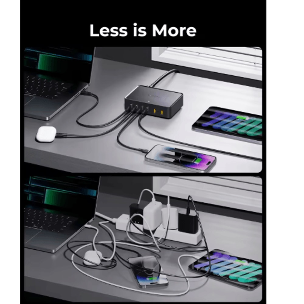 VOLTME 240W GaN USBC 6 Port Desktop Charging Station With PD31 And QC5 8