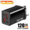 120W 4 Port USBC Fast Wall Charger With Data Cable 3