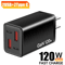 120W 4 Port USBC Fast Wall Charger With Data Cable 6