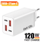 120W 4 Port USBC Fast Wall Charger With Data Cable 0
