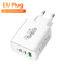 60W 3 Port USBC Fast Wall Charger With PD QC30 EU US Plug 2