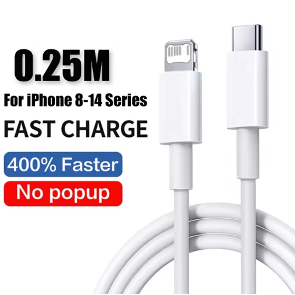 40W PD USB C Fast Charger With Type C Cable For IPhone And IPad 7