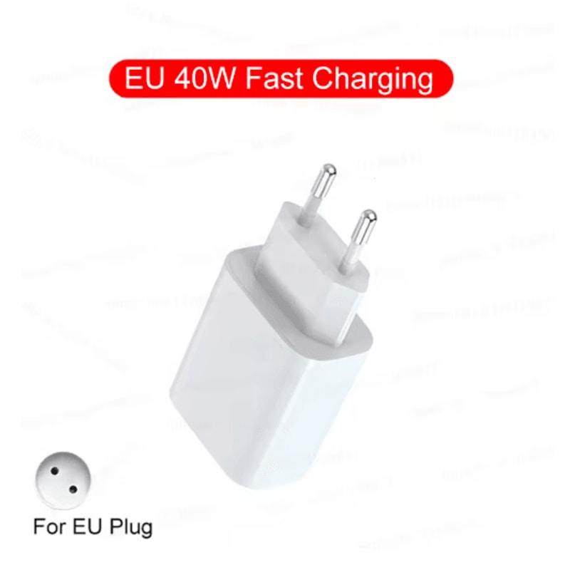 40W PD USB C Fast Charger With Type C Cable For IPhone And IPad 9