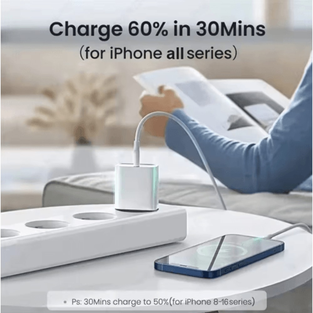 40W PD USB C Fast Charger With Type C Cable For IPhone And IPad 17