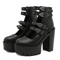 Gdgydh Goth Platform Mary Jane Block Heel Pumps With Buckle Strap 1