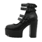 Gdgydh Goth Platform Mary Jane Block Heel Pumps With Buckle Strap 4