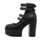 Gdgydh Goth Platform Mary Jane Block Heel Pumps With Buckle Strap 4