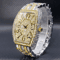 Luxury Iced Out Tonneau Stainless Steel Quartz Watch For Men 1