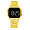 Luxury Gold Silver Retro LED Digital Sports Watch With Steel Band 3
