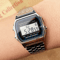 Luxury Gold Silver Retro LED Digital Sports Watch With Steel Band 10