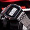 Luxury Gold Silver Retro LED Digital Sports Watch With Steel Band 11