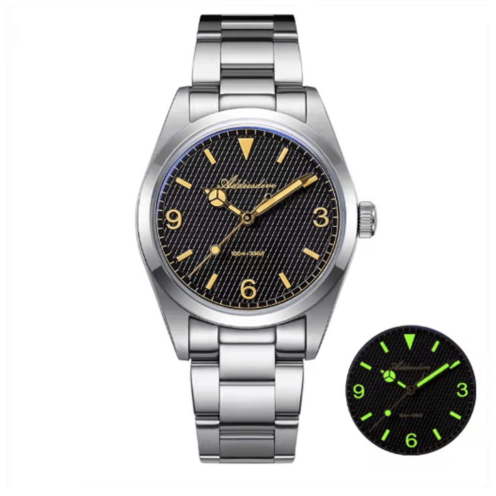 ADDIESDIVE AD2096 100M Waterproof Stainless Steel Quartz Watch 2