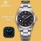 ADDIESDIVE AD2096 100M Waterproof Stainless Steel Quartz Watch 0