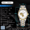 LONGLUX Automatic Skeleton Stainless Steel Luxury Watch For Men 5