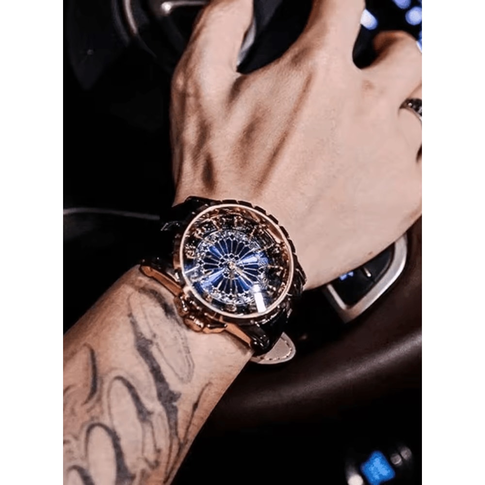 Mens Large Dial Luxury Sports Quartz Watch 2