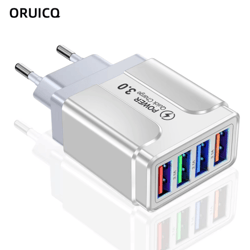 4 port quick charge 3.0 usb wall charger with eu us plug