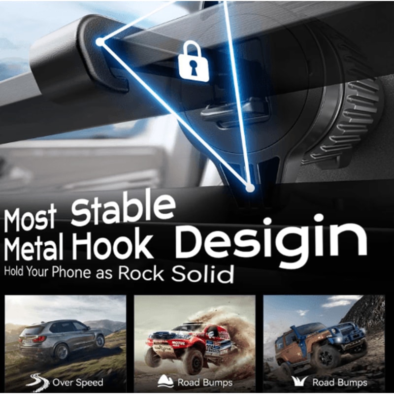 UYUXIO 15W Magnetic Wireless Car Charger Air Vent Mount For IPhone 2