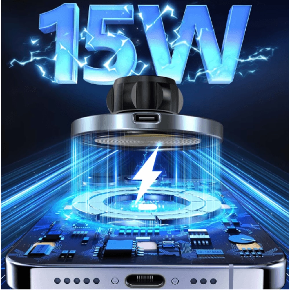 UYUXIO 15W Magnetic Wireless Car Charger Air Vent Mount For IPhone 4