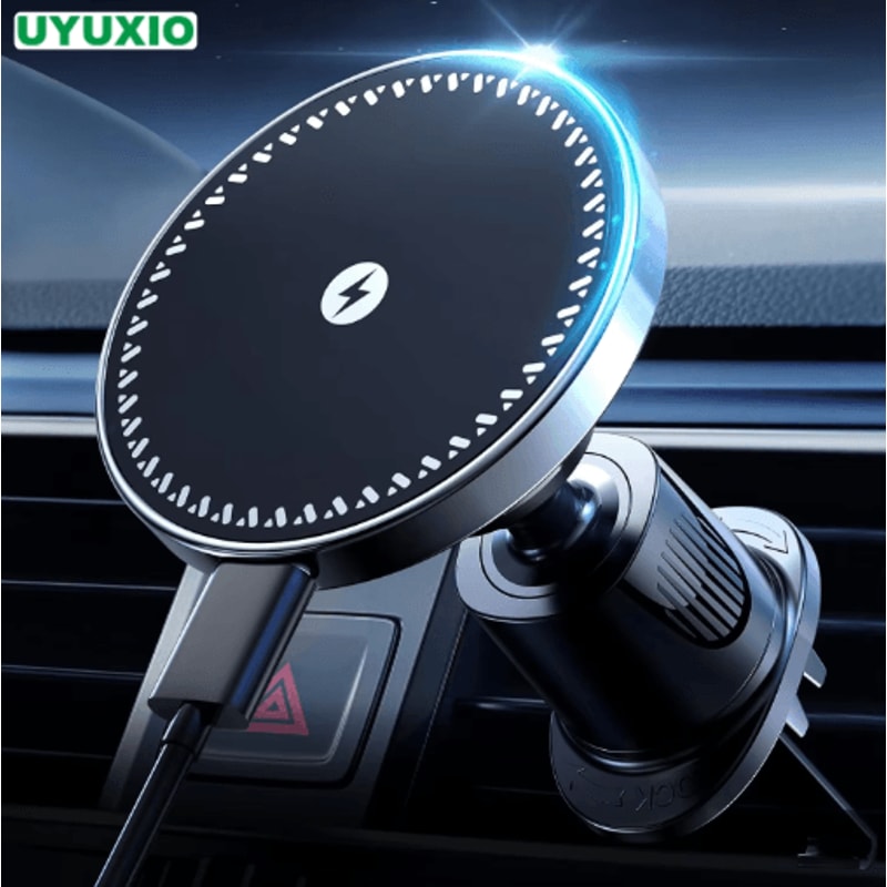 UYUXIO 15W Magnetic Wireless Car Charger Air Vent Mount For IPhone 6