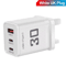30W USB C Charger 3 Port Fast Charging Adapter With QC30 EU US Plug 2