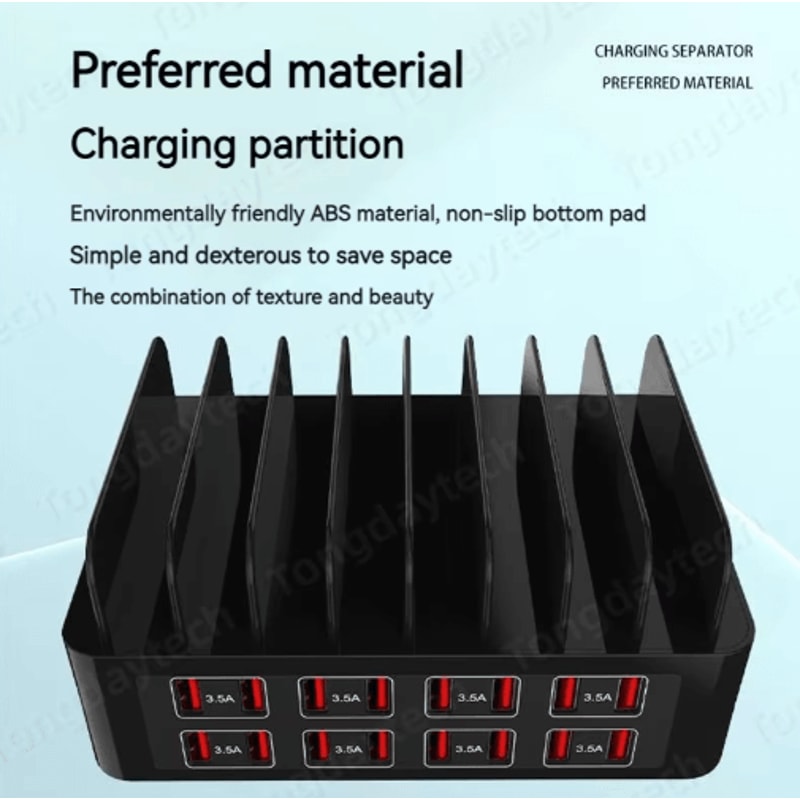 150W 16 Port USB C Charging Station Stand Universal Fast Charging Hub For Multiple Devices 4