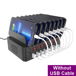 150w 16 port usb c charging station stand – universal fast charging hub for multiple devices
