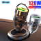 Elough 120W Transparent Car Charger QC30 USB Type C Quick Charge Adapter 0