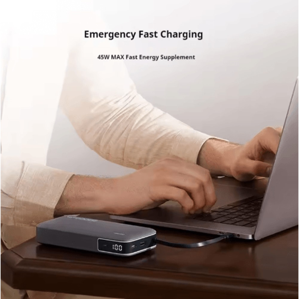 CUKTECH CP25 20000mAh 55W TwoWay Fast Charging Power Bank With BuiltIn Cable 6