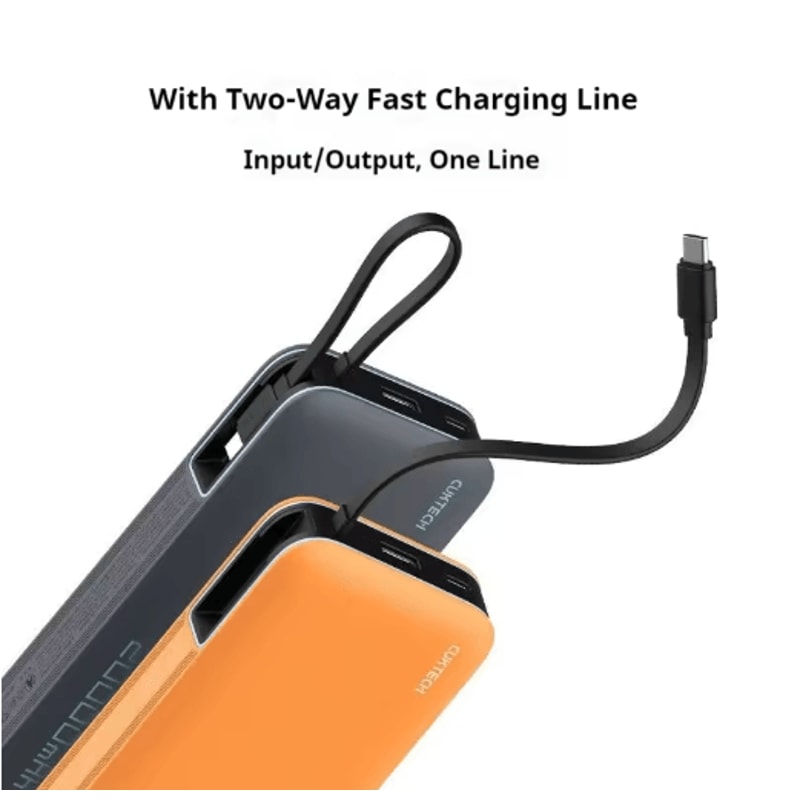 CUKTECH CP25 20000mAh 55W TwoWay Fast Charging Power Bank With BuiltIn Cable 0