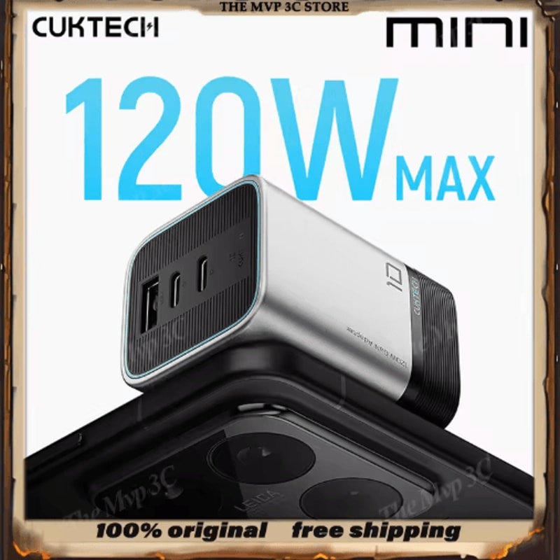 CUKTECH 10 Super Energy 120W GaN MultiPort Fast Charger AD1203P 0