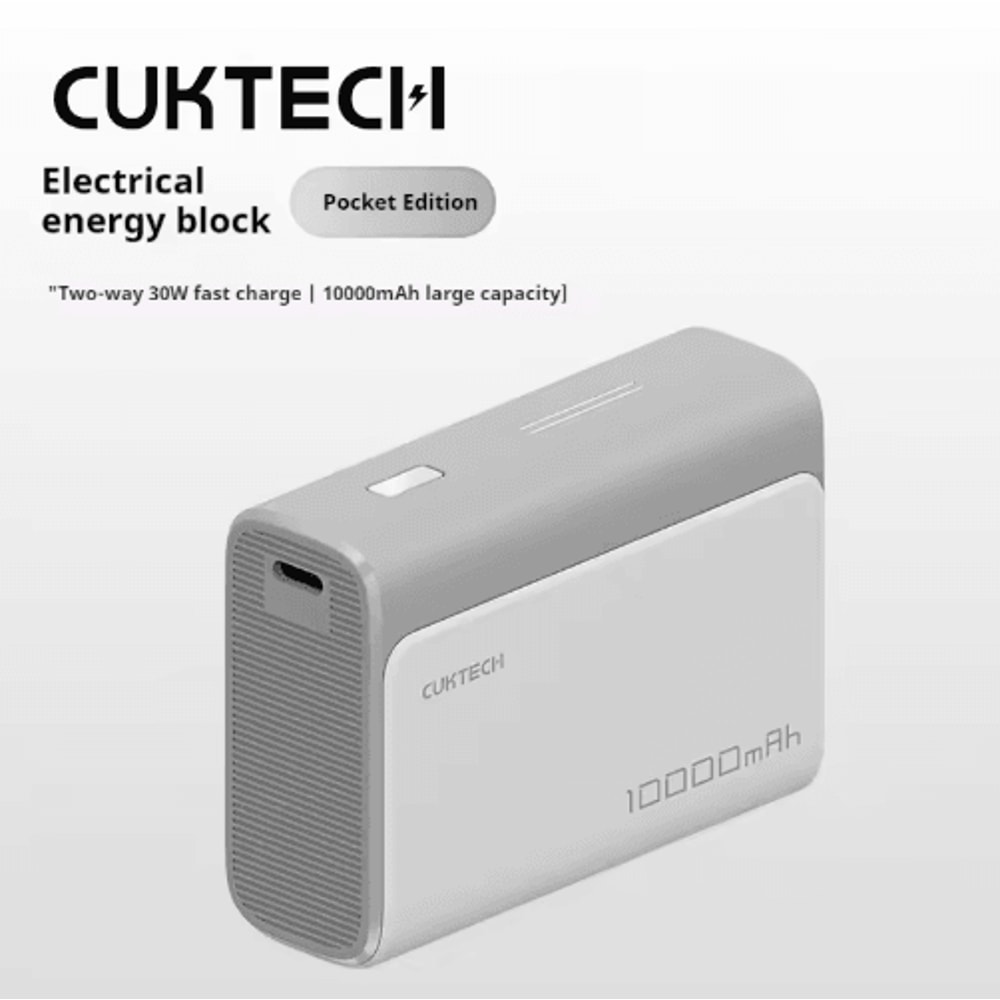 CUKTECH PB100 10000mAh 30W TwoWay Fast Charging Power Bank 3