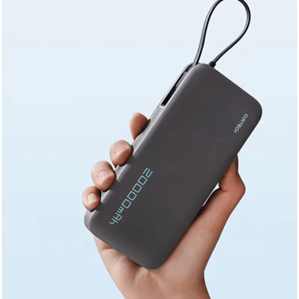 CUKTECH 20000mAh 55W USB C Power Bank With BuiltIn Cable TwoWay Fast Charging 3