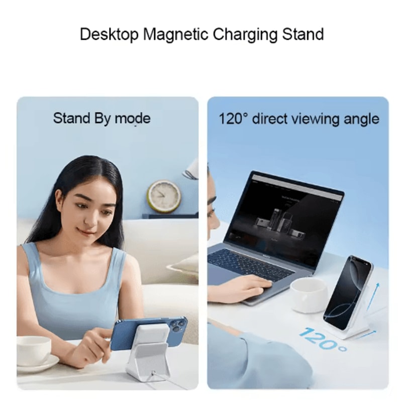 CUKTECH WPB100N Magnetic Power Bank 10000mAh With Charging Base And 75W Wireless Charging 4